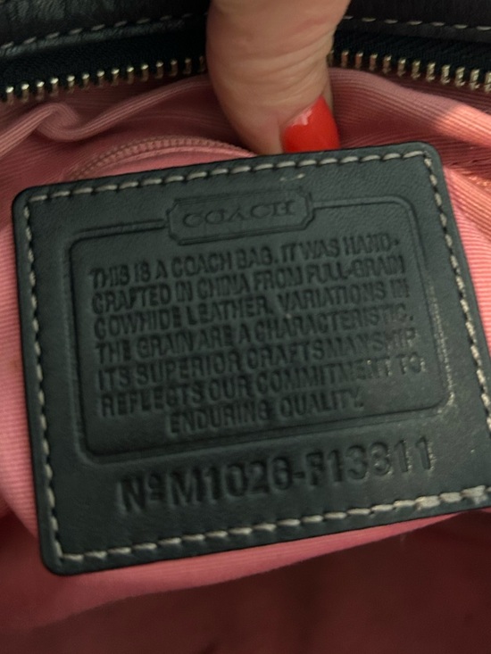 Coach Black Leather Satchel Shoulder Bag Buckle Classic Structured bag - Picture 7 of 10